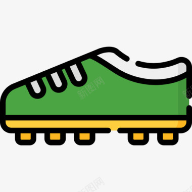 足球鞋巴西20线性颜色图标