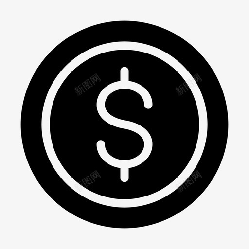 美元硬币货币金融svg_新图网 https://ixintu.com 美元 硬币 货币 金融 企业管理 字形