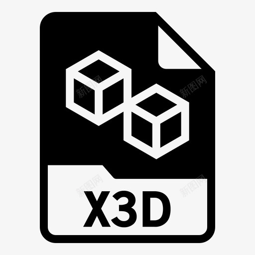 x3d文档文件svg_新图网 https://ixintu.com 文件 格式 x3d 文档 3d 图形