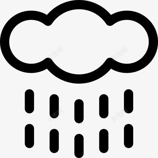 雨自然158线性svg_新图网 https://ixintu.com 自然 线性