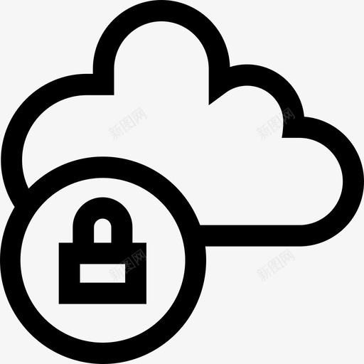 安全云计算和网络10线性svg_新图网 https://ixintu.com 安全 云计算 网络 线性