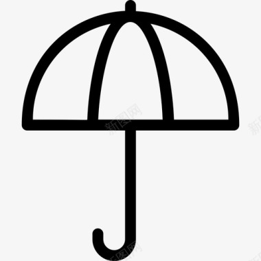 伞自然保护图标