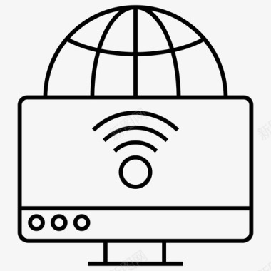 互联网连接互联网接入wifi图标