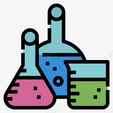 医学实验室医学303线性颜色图标