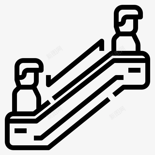 自动扶梯新标准3线性svg_新图网 https://ixintu.com 自动扶梯 新标准 标准 线性