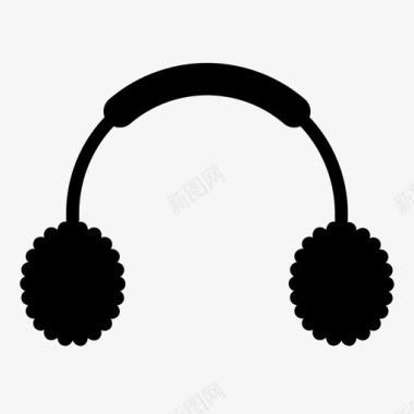 冬天耳罩耳机图标