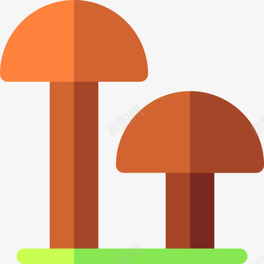 蘑菇自然159扁平图标