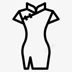 旗袍icon旗袍中式礼服高清图片
