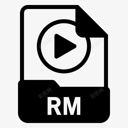 rm文档文件svg_新图网 https://ixintu.com 文件 格式 rm 文档 视频