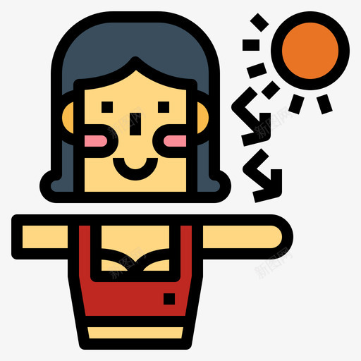 防晒霜防护46线性颜色svg_新图网 https://ixintu.com 防晒霜 防护 线性 颜色