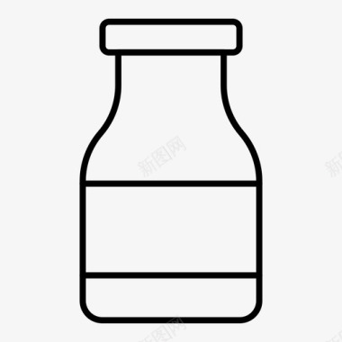 牛奶水瓶子图标
