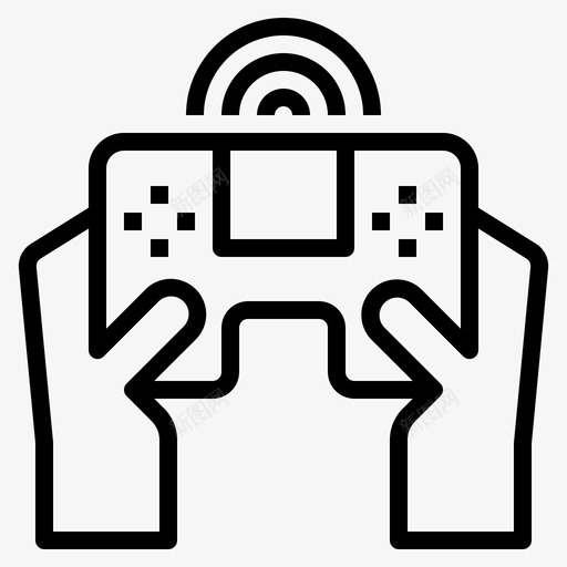 游戏游戏控制器13线性svg_新图网 https://ixintu.com 游戏 控制器 线性