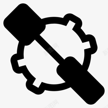 工具箱齿轮工程机械图标