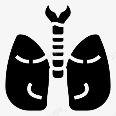 肺呼吸氧气图标