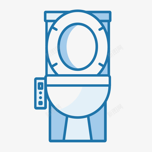 厕洗卫设备智能马桶1svg_新图网 https://ixintu.com 厕洗 设备 智能 马桶