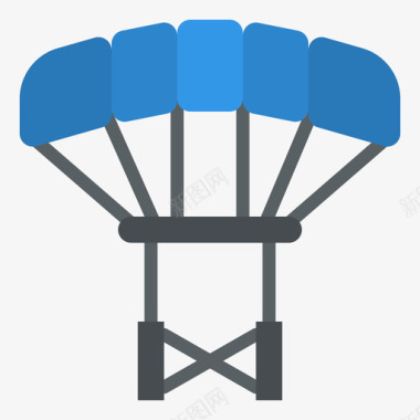 降落伞运动212扁平图标