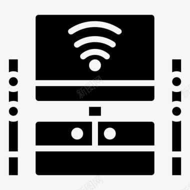 家庭影院数字技术物联网图标