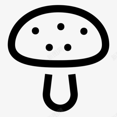 蘑菇鹅膏食物图标