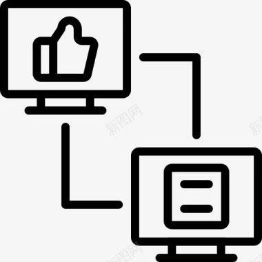 办公文档类会议接待员图标