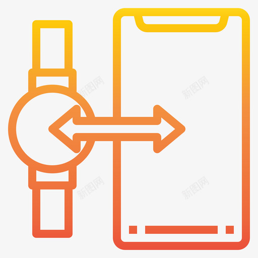智能手表智能手机应用程序23渐变svg_新图网 https://ixintu.com 智能 手表 手机 应用程序 渐变