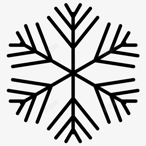 下雪雪花冬季svg_新图网 https://ixintu.com 下雪 雪花 冬季 家庭 自动化 加粗 粗线条