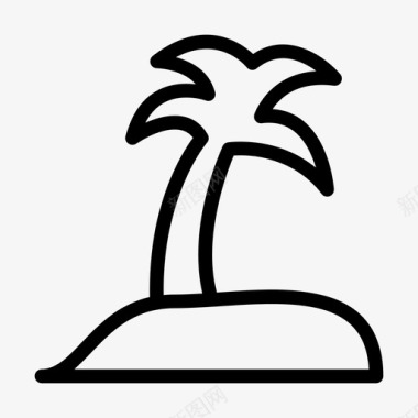 棕榈树花园自然图标