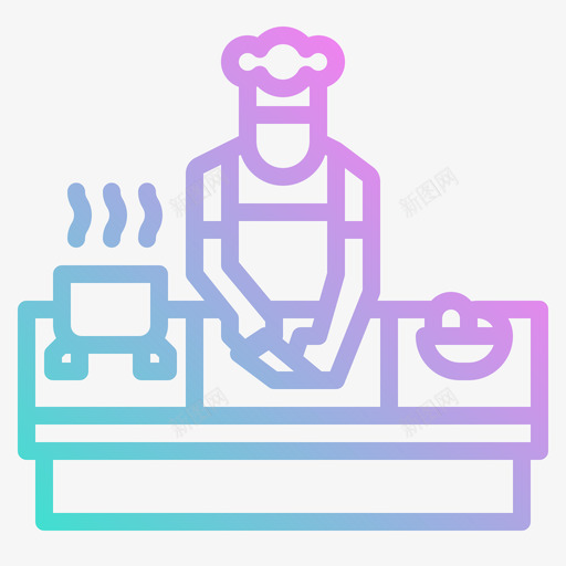 厨师家庭活动梯度svg_新图网 https://ixintu.com 厨师 家庭 活动 梯度