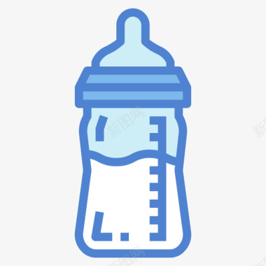 奶瓶孕妇61蓝色图标