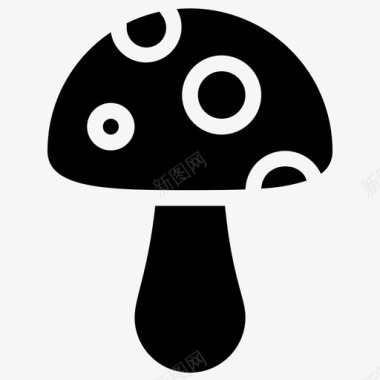 蘑菇香菇自然图标