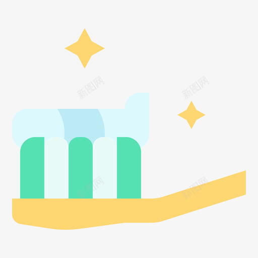 牙刷个人卫生5扁平svg_新图网 https://ixintu.com 牙刷 个人 卫生 扁平