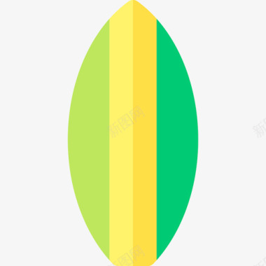 冲浪板巴西25平坦图标