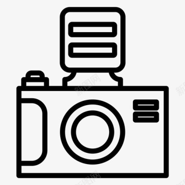 数码相机单反相机摄影图标