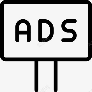 营销商业和广告线性图标