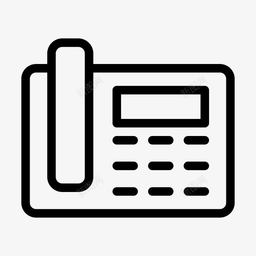 固定电话通信接收器svg_新图网 https://ixintu.com 电话 固定 通信 接收器 通话 酒店 旅行 线路 标志 标志符 符号