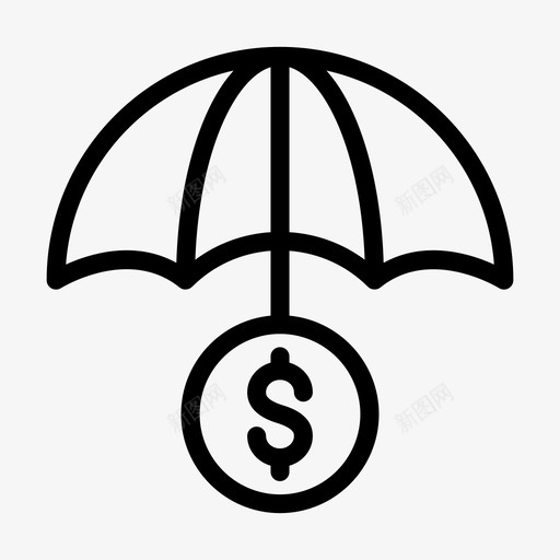 美元安全保险货币svg_新图网 https://ixintu.com 美元 安全 保险 货币 保护 金融 符号