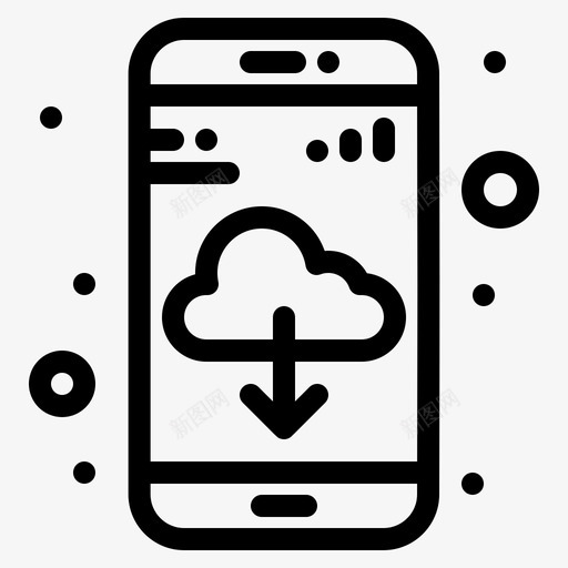 应用程序应用程序下载云svg_新图网 https://ixintu.com 应用程序 应用 程序下载 android 粗体