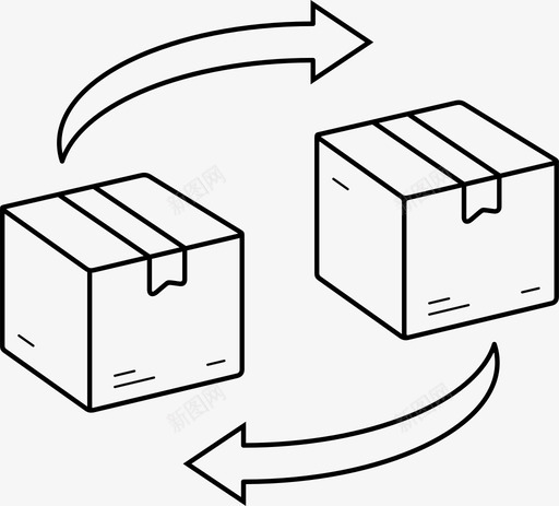 换货包裹退货svg_新图网 https://ixintu.com 换货 包裹 退货 发货