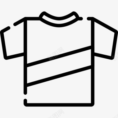 足球运动衫巴西19直线型图标