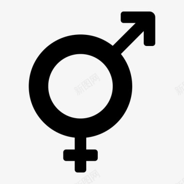 两性女性性别图标