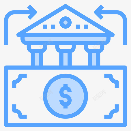 Exchange金融53蓝色svg_新图网 https://ixintu.com Exchange 金融 蓝色