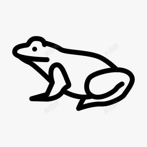 青蛙动物自然svg_新图网 https://ixintu.com 青蛙 自然 动物 线雕文