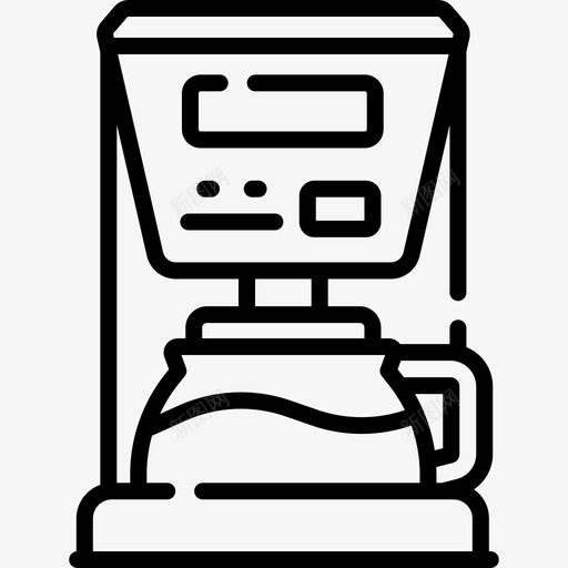 咖啡机在家休闲活动9线性svg_新图网 https://ixintu.com 咖啡机 在家 休闲活动 线性