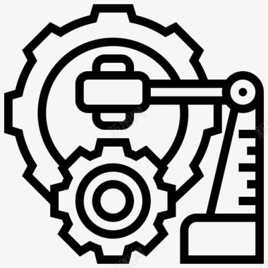 工业技术齿轮机器图标