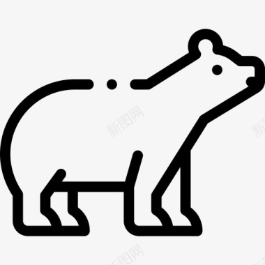北极熊动物107直系图标