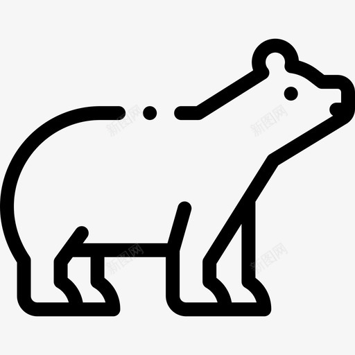 北极熊动物107直系svg_新图网 https://ixintu.com 北极熊 动物 直系