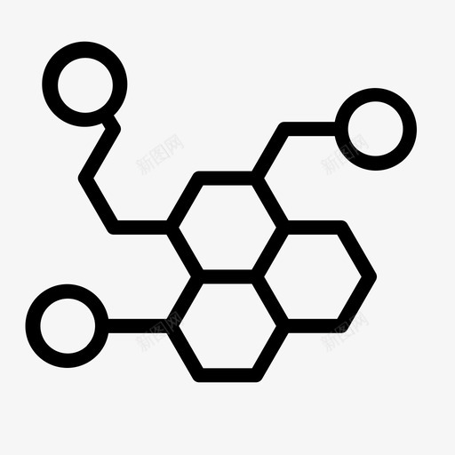 网络与科学化学激素svg_新图网 https://ixintu.com 网络 科学 化学 激素 图标 提纲