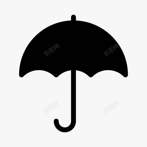 伞气候雨svg_新图网 https://ixintu.com 气候 安全 天气 户外 旅行 露营 字形