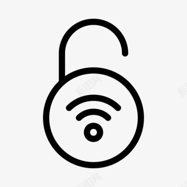 解锁信号连接wifi图标