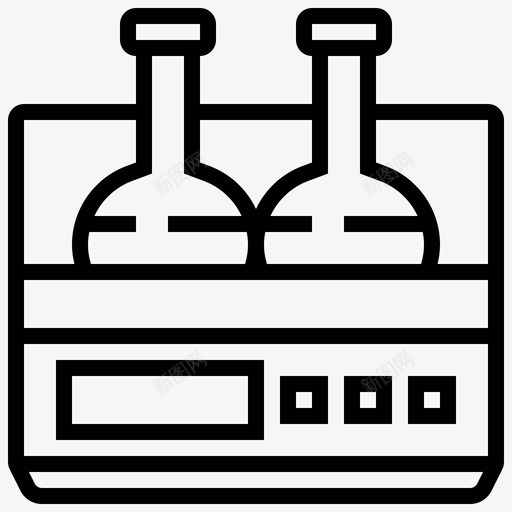摇床烧瓶实验室svg_新图网 https://ixintu.com 实验室 摇床 机器 烧瓶 生化 生化实验 试剂