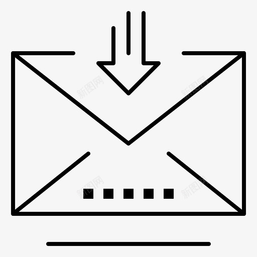 下载电子邮件信件svg_新图网 https://ixintu.com 电子邮件 下载 信件 检索